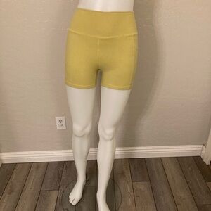 BuffBunny Lime Green Yellow Athletic Shorts Size Small